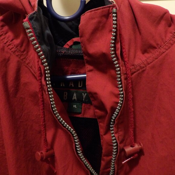 Trader Bay Vintage Red Hooded Lightweight Women's Jacket - Picture 7 of 13